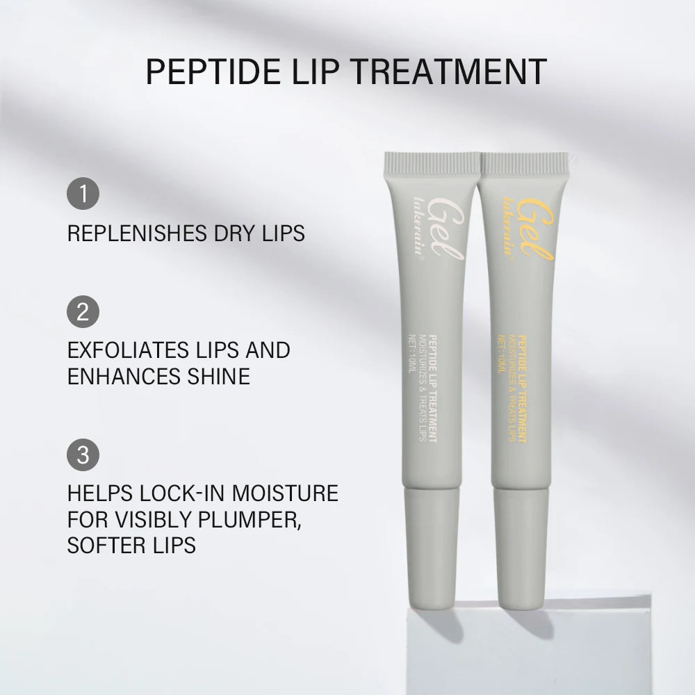 Lakerain Lip Care Gel Moisturizes Peptide Moisturizes And Lightened Remove Dead Skin Lip Lines Anti-chapping Caramel Lip Balm Oasis Select