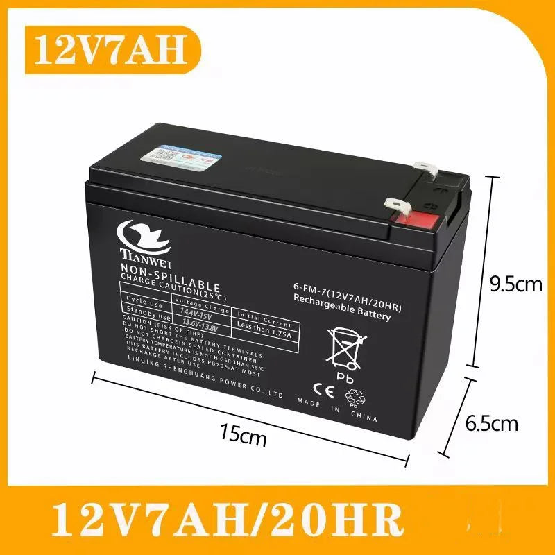 Hot 6V-12V Rechargeable Battery For Children's Electric Vehicles Toy Cars Motorcycles Baby Strollers Battery 5Ah 7Ah 8Ah 12Ah Oasis Select 12V 7Ah Battery