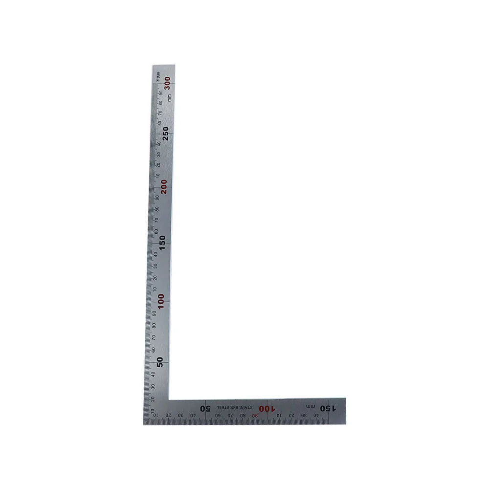 Stainless Steel L Shape Ruler Double Sided Ruler Measuring Tool Metal Straight 90 Degree Angle Ruler for Office School Supplies Oasis Select 15x30cm