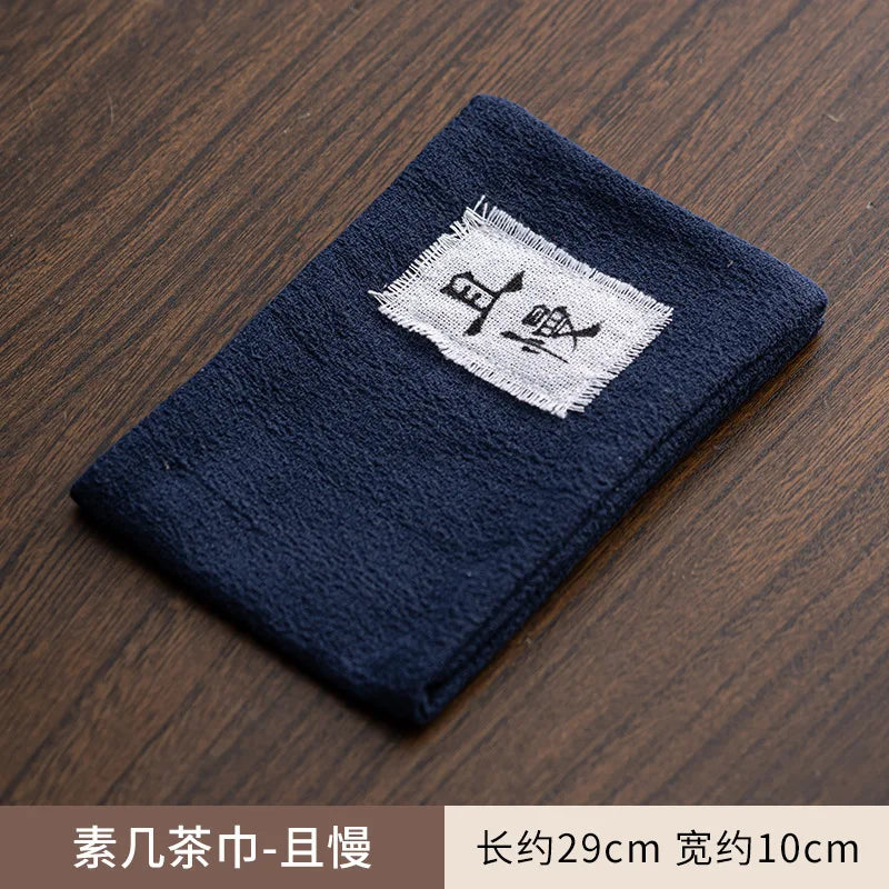 Absorbent Cotton Linen Tea Towel Tea Cloth Home Chinese Creative Tea Mat Tablecloth Tea Table Cloth Tea Mat Tea Ceremony Oasis Select - Take Your Time