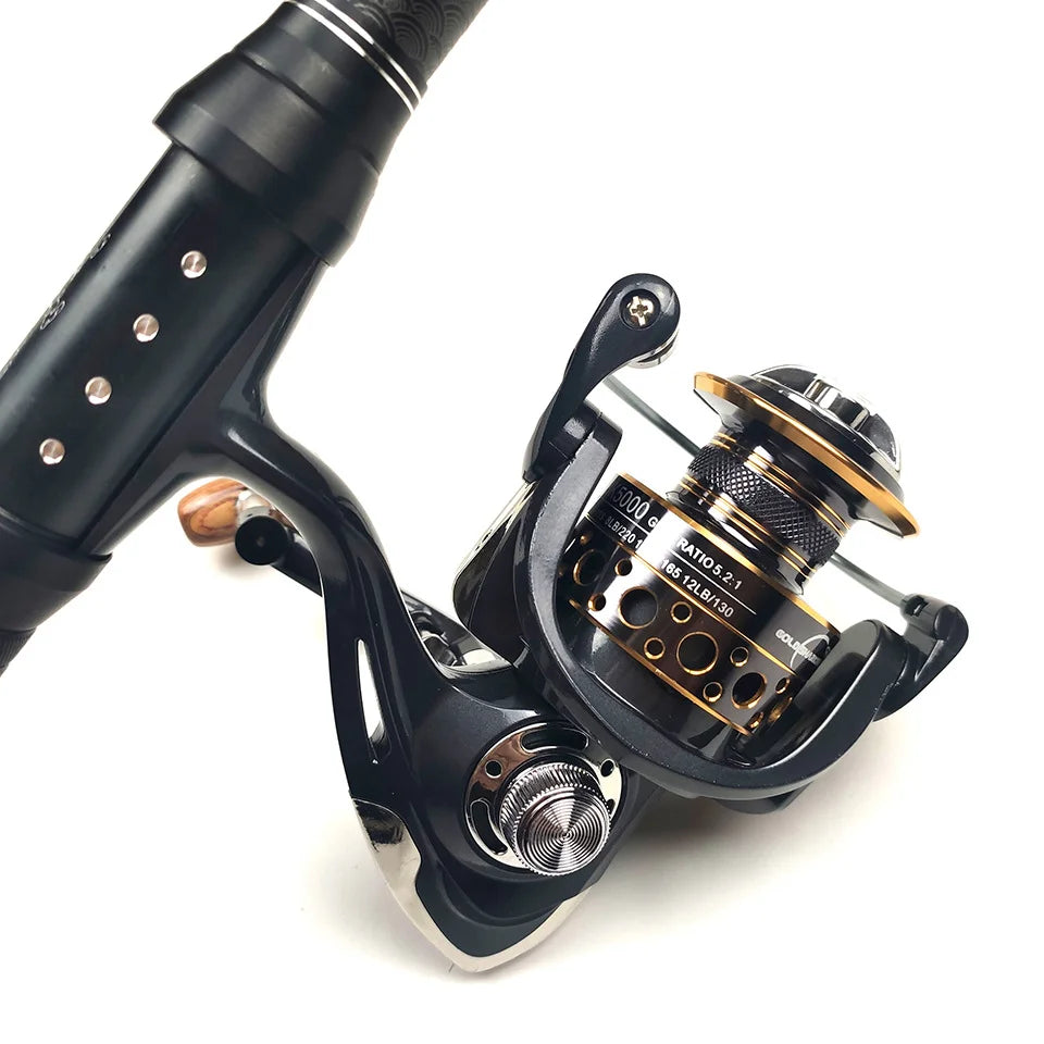 Ultra short circuit fishing rod set, long-range throwing fishing reel, fishing rod bag combination, carbon fiber telescopic sea Oasis Select