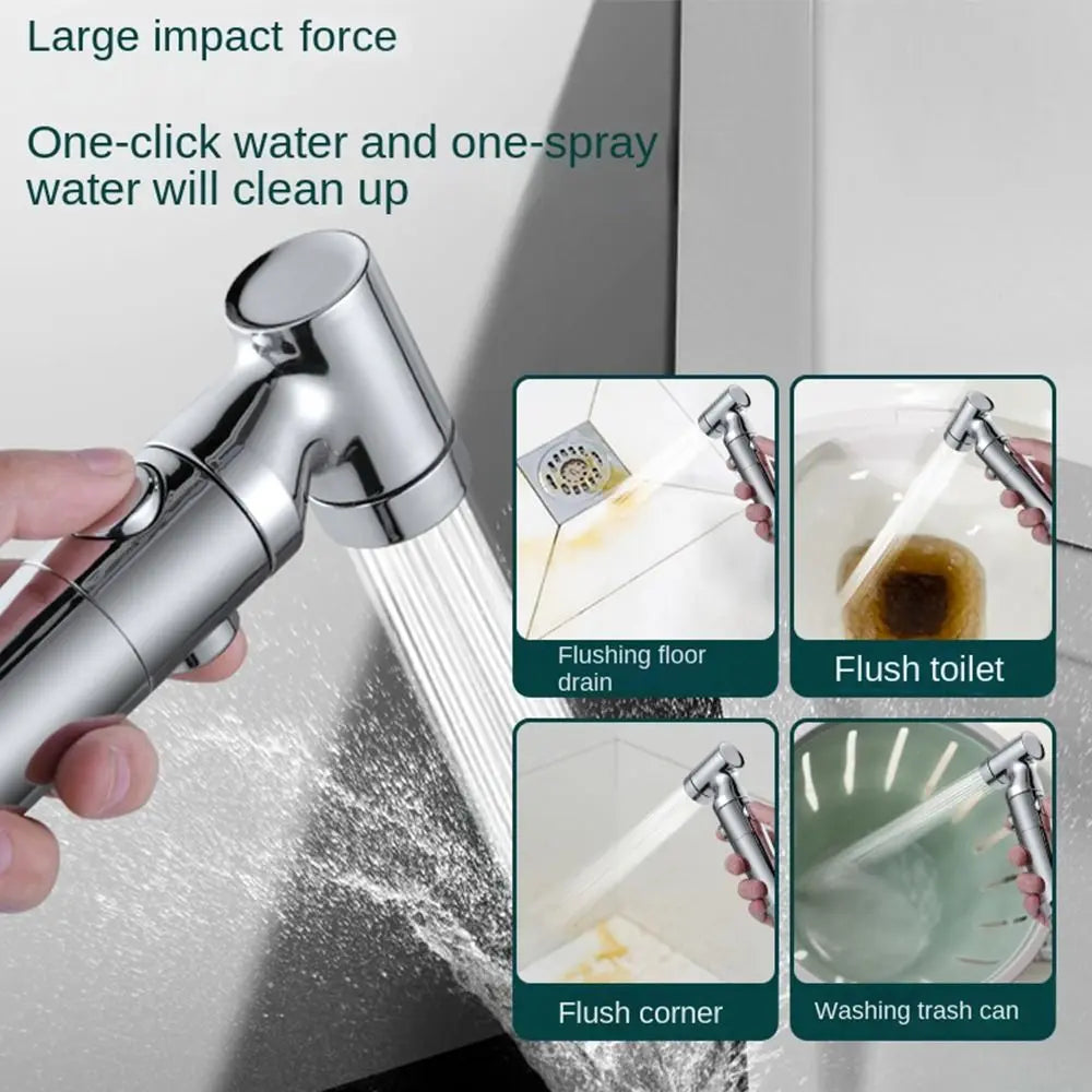 New Chrome Bidet Sprayer ABS Shattaff Shower shower head Bathroom Oasis Select