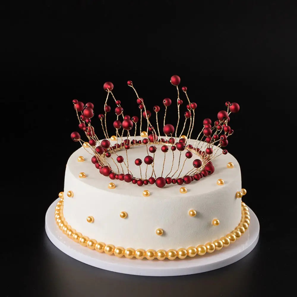 Rhinestone Crown Baking Cake Topper Headwear Decoration Children's Hair Accessories Princess Wedding Birthday Party Supplies New Oasis Select