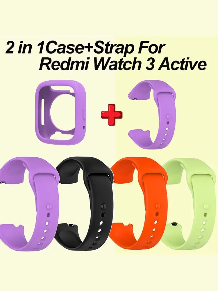 Silicone Strap & Case for Redmi Watch 3 Active / Lite Watch Strap & Case Oasis Select