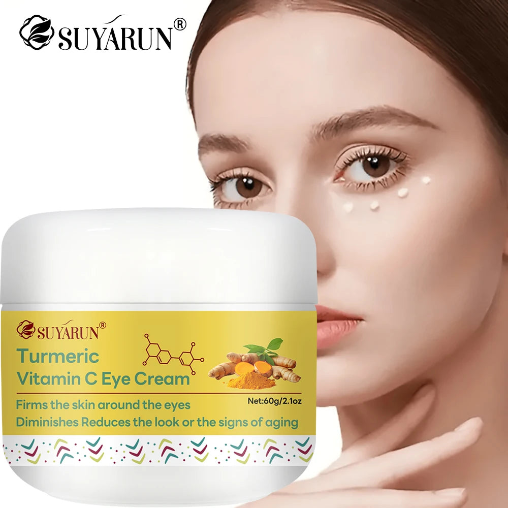SUYARUN Eye Cream with Turmeric And Vitamin C - Dark Circle Treatment Anti-Aging Hydrating And Brightening Formula for Eye Care. Oasis Select