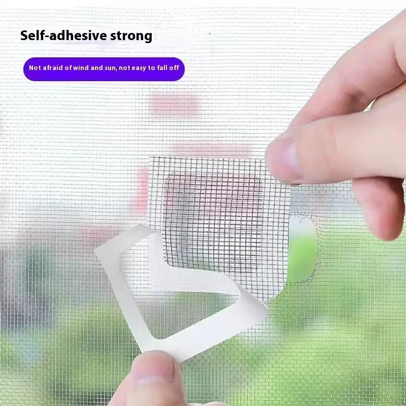 10Pcs Window Screen Repair Patch Self-adhesive Magic Tape Anti Mosquito Fly Bug Door Window Mesh Broken Holes Repair Sticker Oasis Select