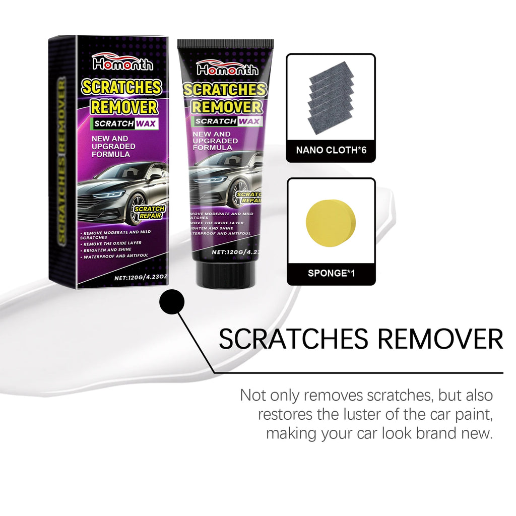 Homonth Car Scratch Repair Paste Polishing And Anti Scratch Waxing For Repair Paint Swirl Remover Car Headlight Car Paint Care Oasis Select