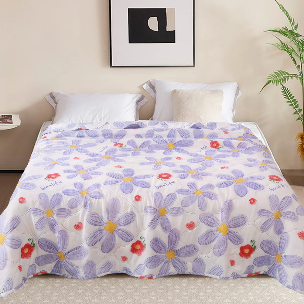 Cooling Blanket for Hot Sleepers Night Sweats Cooling Breathable Towel Quilt Ice Blankets 150x200cm Oasis Select