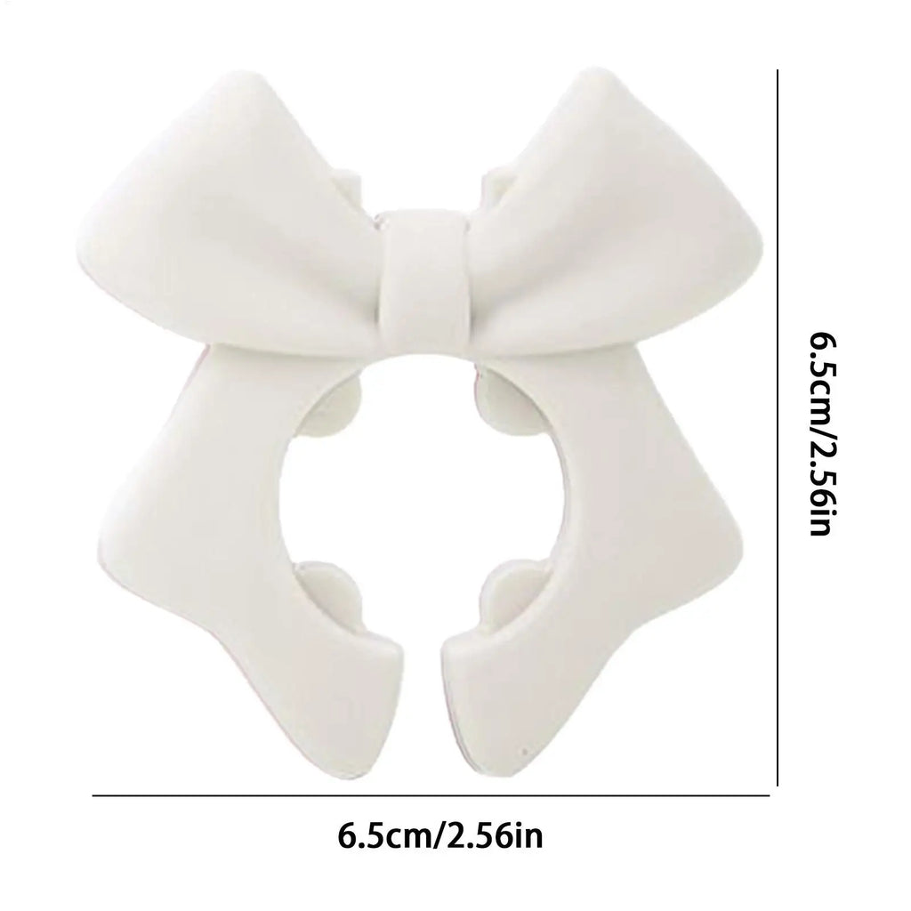 Spoon Holder for Pot Silicone Utensil Holder Bowknot Shape Ladle Rest Non-Slip Kitchen Gadget Rack for RV College Dorm Home Oasis Select