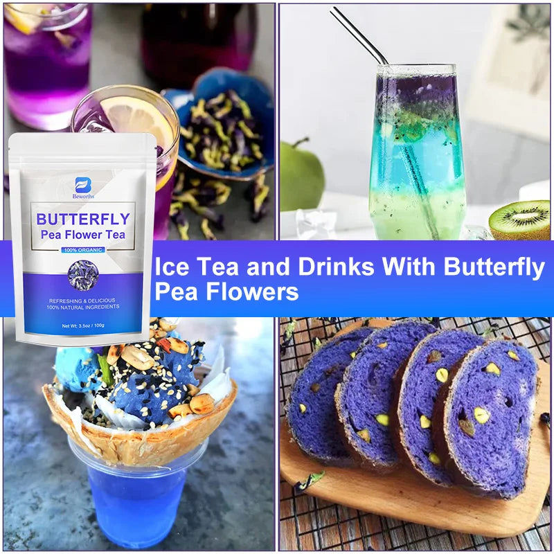 BEWORTHS 100% Natural Butterfly Herb Extract Enhances Immunity, Rich in Vitamin C and E Antioxidant Supplements for Beauty Oasis Select
