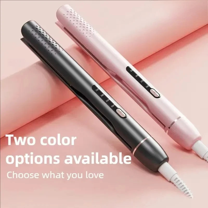 URGGU 2-in-1 Hair Straightener & Curling Iron | LCD Display