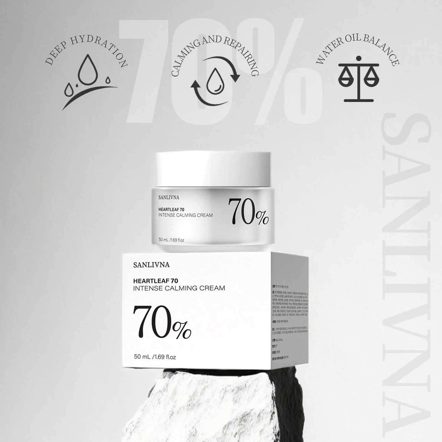 HEARTLEAF 70 Soothing Moisturizing Cream – Dry & Winter Skin Face Moisturizing Cream Oasis Select