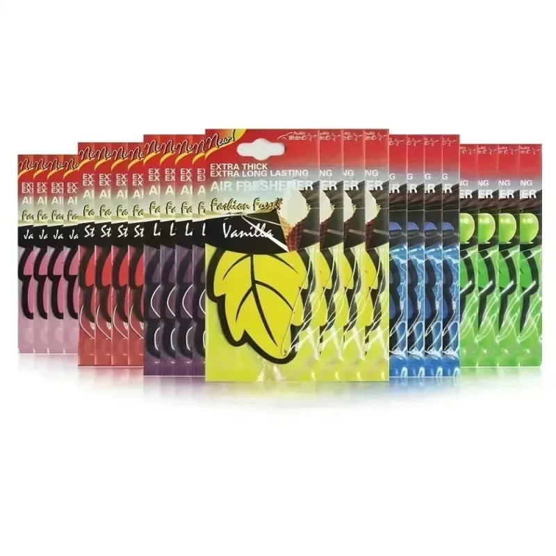 10/20/40/50Pcs Car Air Freshener Smell Car Perfume For Car Interior For Car Flavoring Fragrance Trees Car Husky Liquid Oasis Select