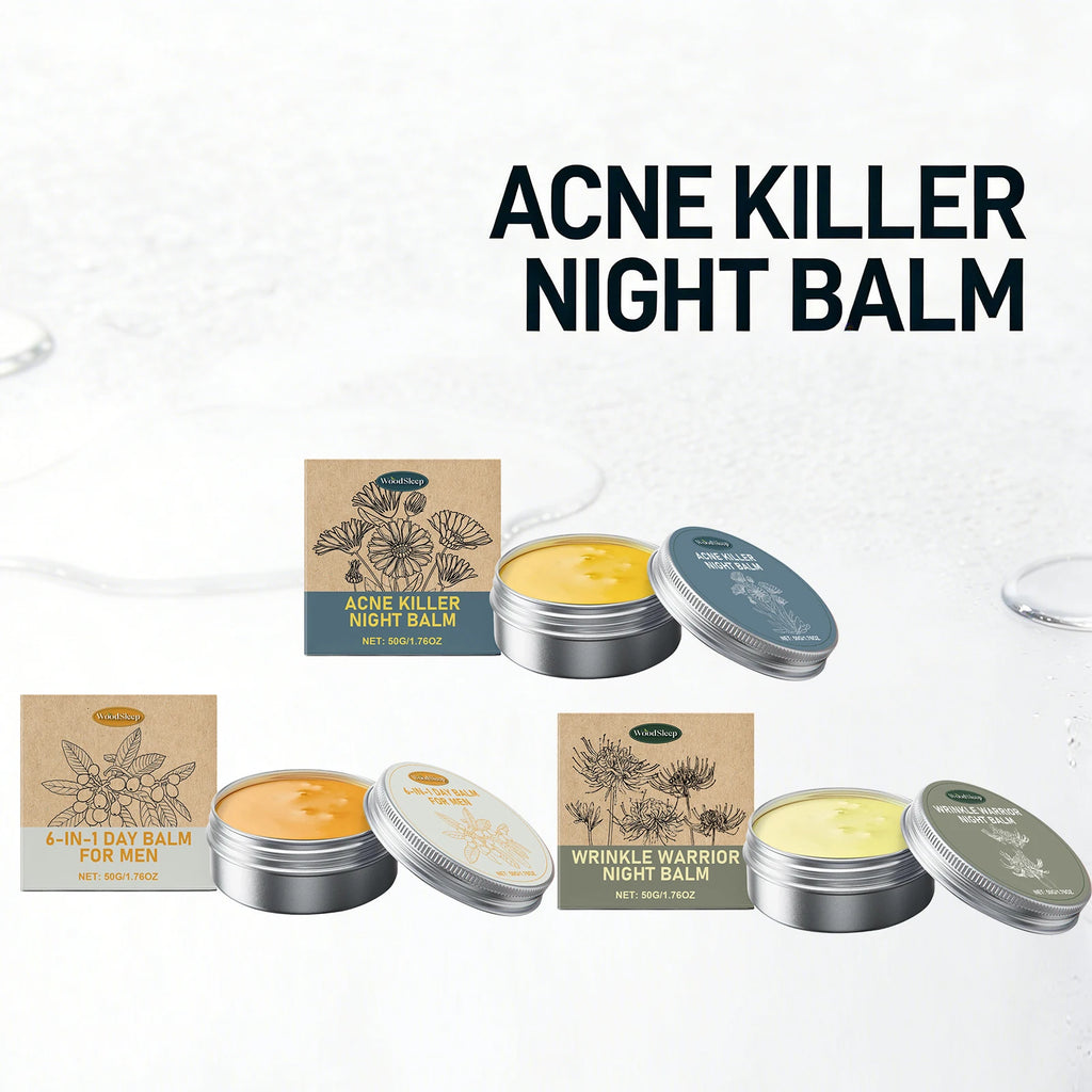 WOODSLEEP Acne Night Balm – Wrinkle, Dark Circle & Firming Cream Acne Night Balm Oasis Select
