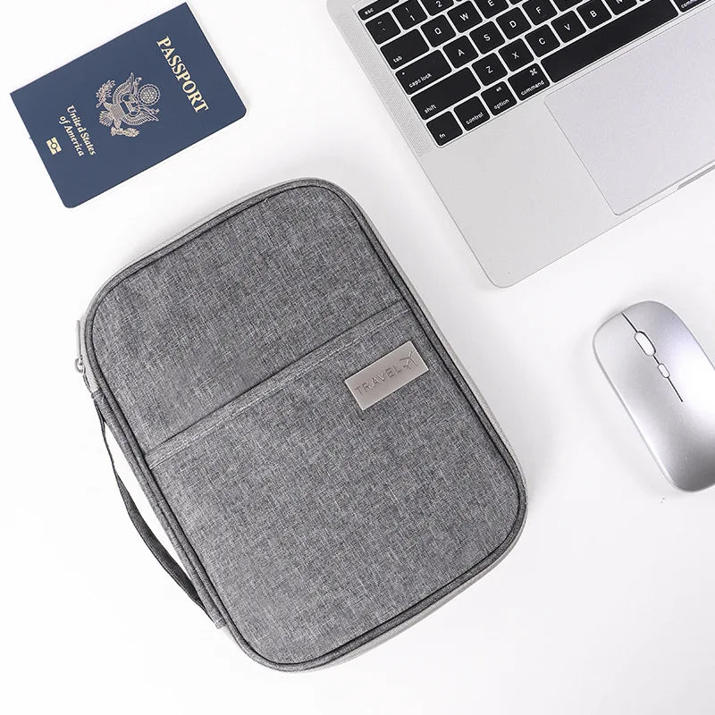 Waterproof Passport Holder & Travel Document Organizer Bag