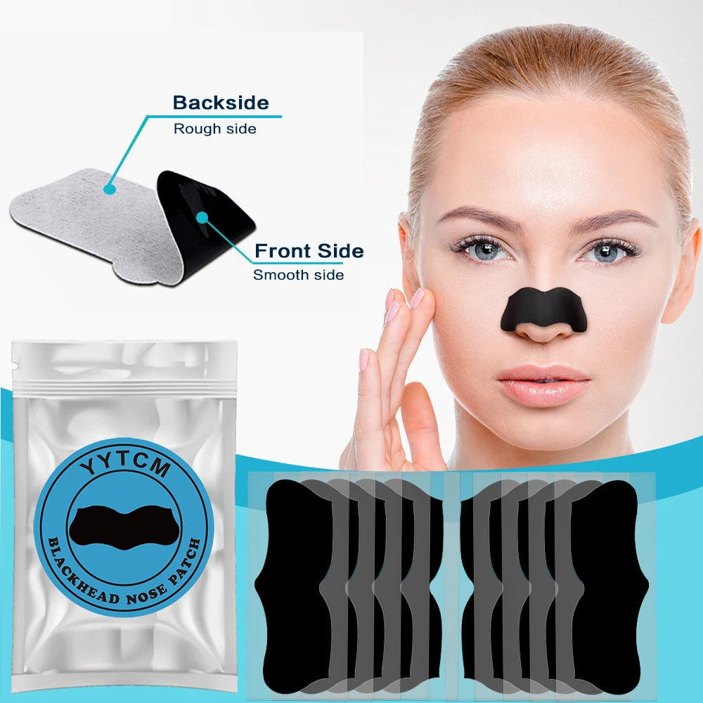Large Size Black Nose Strips Bamboo Charcoal Blackhead Remover Deep Cleansing Pore Strips for Nose Care 5/10/15/20/30/50/100pcs Oasis Select