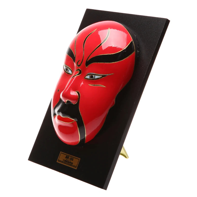Large Peking Opera facial mask five road God of wealth hanging wall decoration Oasis Select
