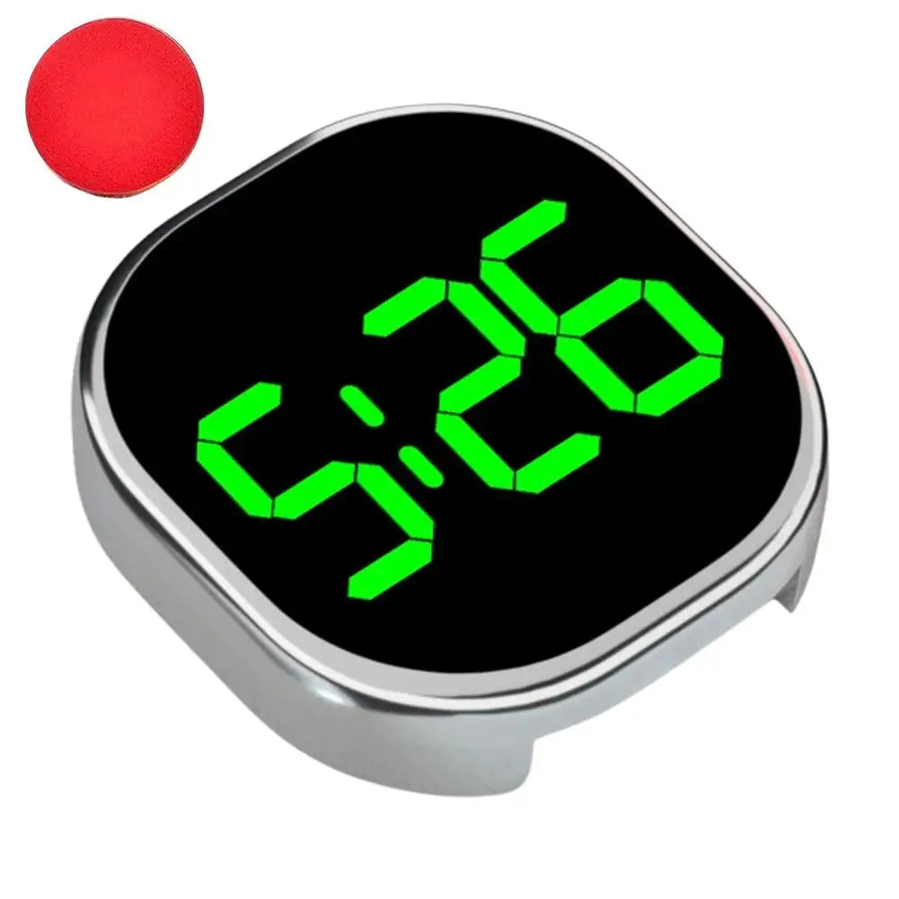 Mini LED Digital Car Clock – Stick-On Luminous Dashboard Clock