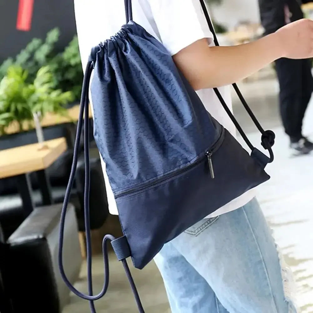 Drawstring Backpack Large Capacity Sports Backpack Man Wear-resistant Gym Bag Lightweight Basketball Backpack Sport Bag Yoga Bag Oasis Select