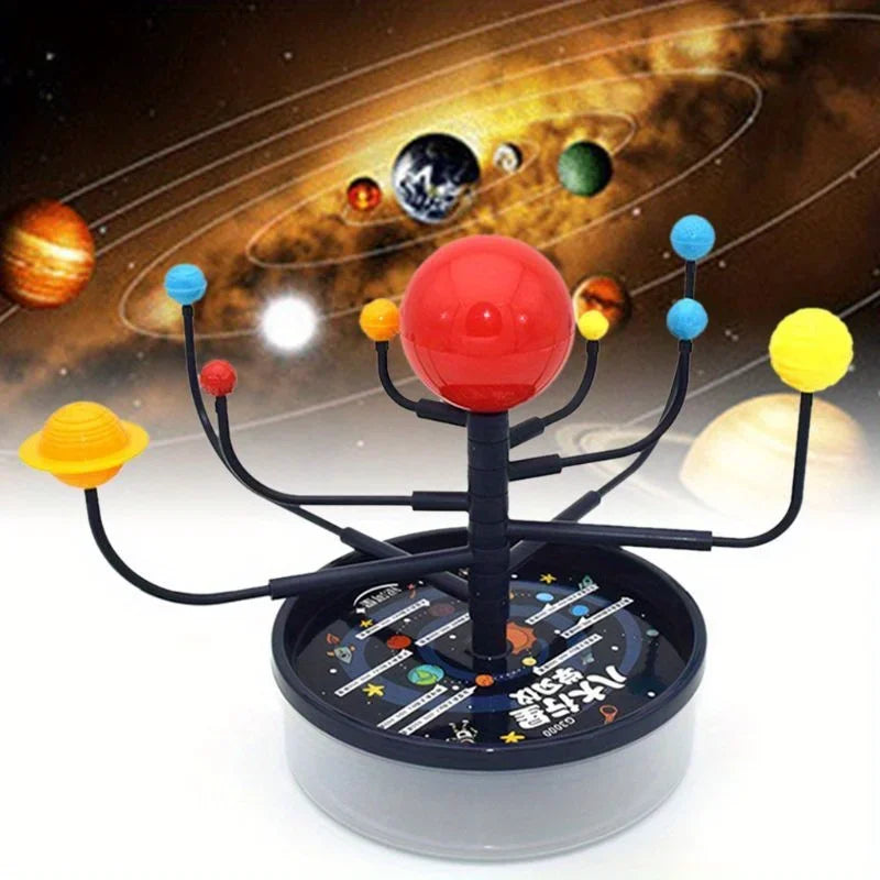 1Set Solar System Nine Planets Model Science Kit DIY Assembly Parent-child Interaction Planetarium Toy Educational Toy Oasis Select