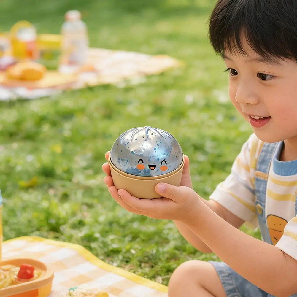 Colorful Giant Steamed Bun Squishy Toy Slow Rising Glitter Reusable Squeezable Stress Ball Decompression Home Decor Oasis Select