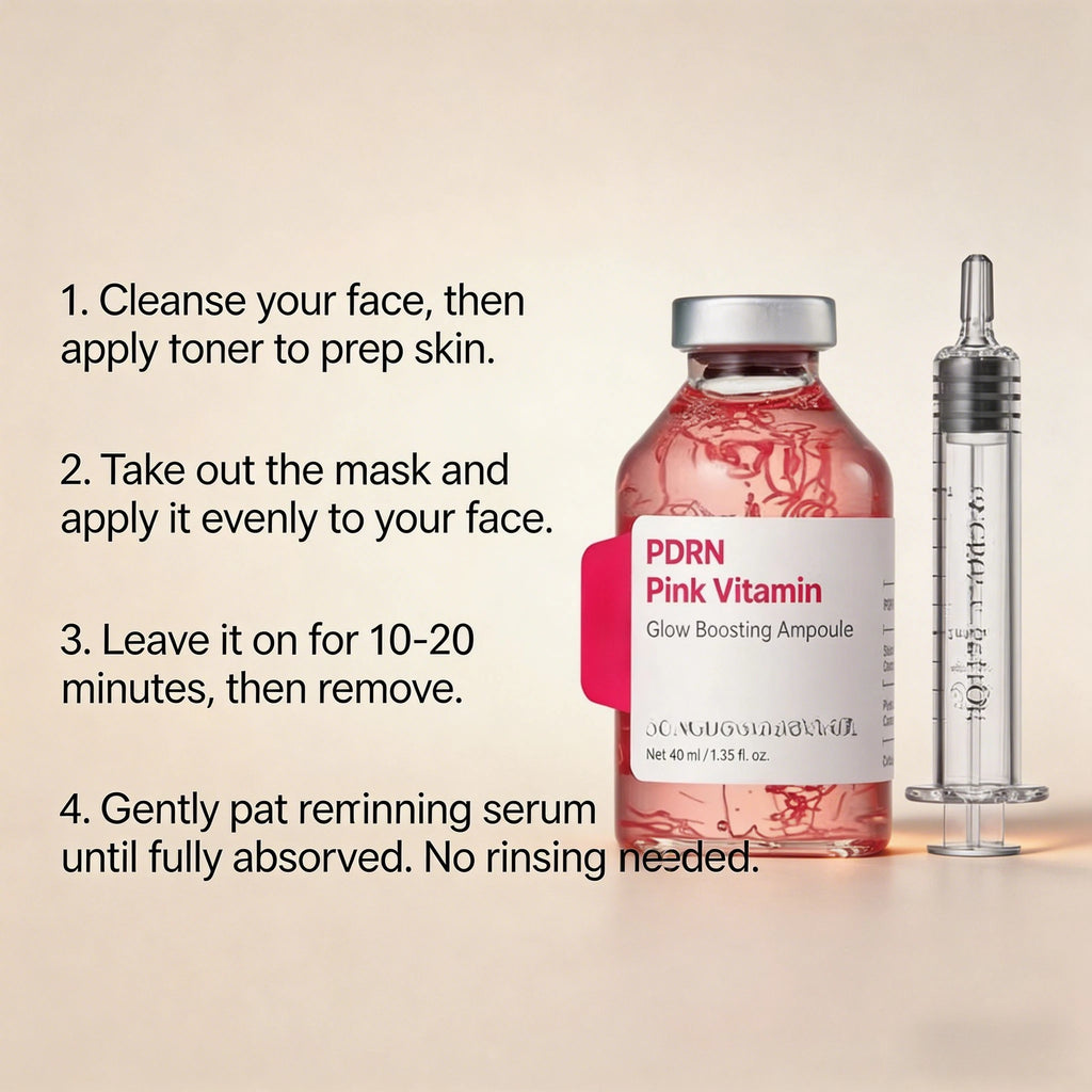 Deep Collagen Essence - Peptide Intensive Activation, Pink PDRN Stem Cell Ampoule, Brightening, Moisturizing, Skincare Oasis Select