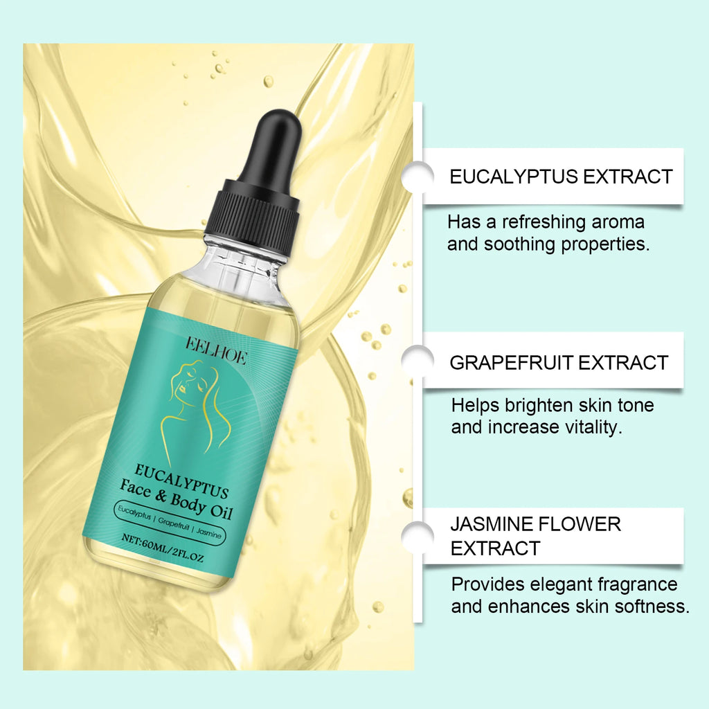 Eelhoe Body & Hair Oil – Grapefruit, Jasmine & Vitamin E 60ml Body & Hair Oil Oasis Select