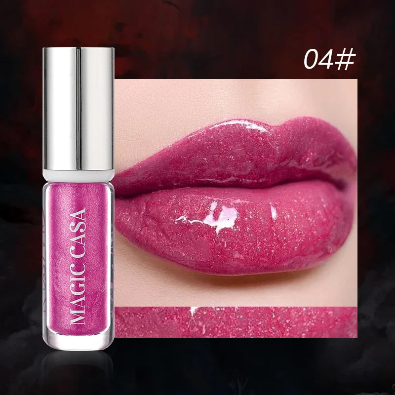Diamond Pearlescent Shimmer Lip Gloss – Long-Lasting & Waterproof