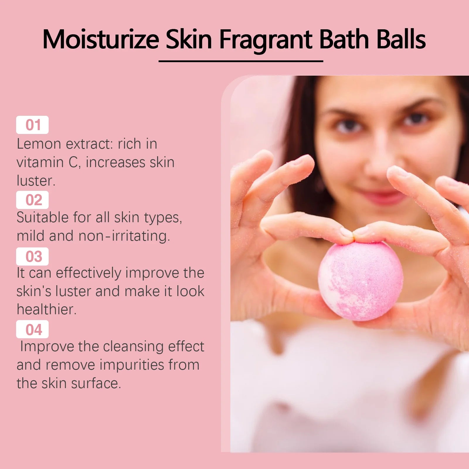 6PCS Colorful Bath Balls Gift Set Deep Moisturizing Skin Exfoliating Reduce Dryness Cheerful Scent Relax Spa Bath Flavor Balls Oasis Select