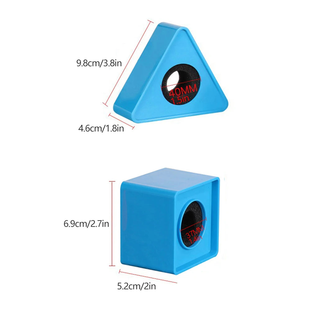 Interview Mic Flag Stand – ABS Logo Holder 38mm Square/Triangle