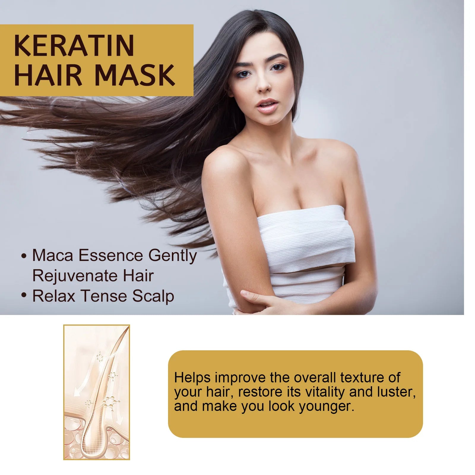 Eelhoe Repair & Moisturizing Hair Mask – 100g Damaged Hair