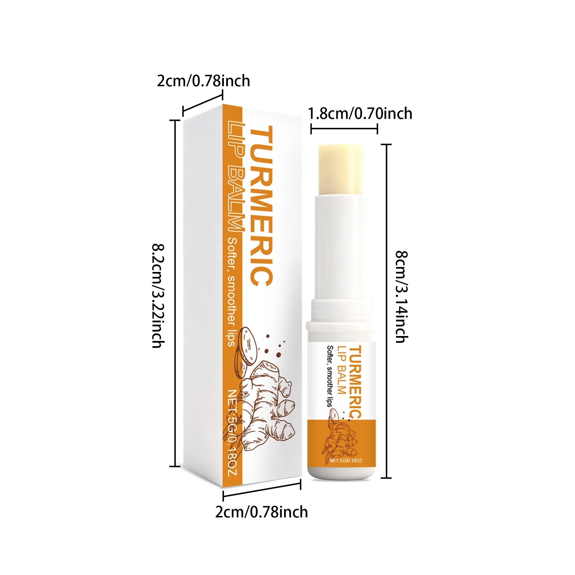 Hoygi Turmeric Lip Balm – Moisturizing & Dark Lip Lightening Turmeric Lip Balm Oasis Select