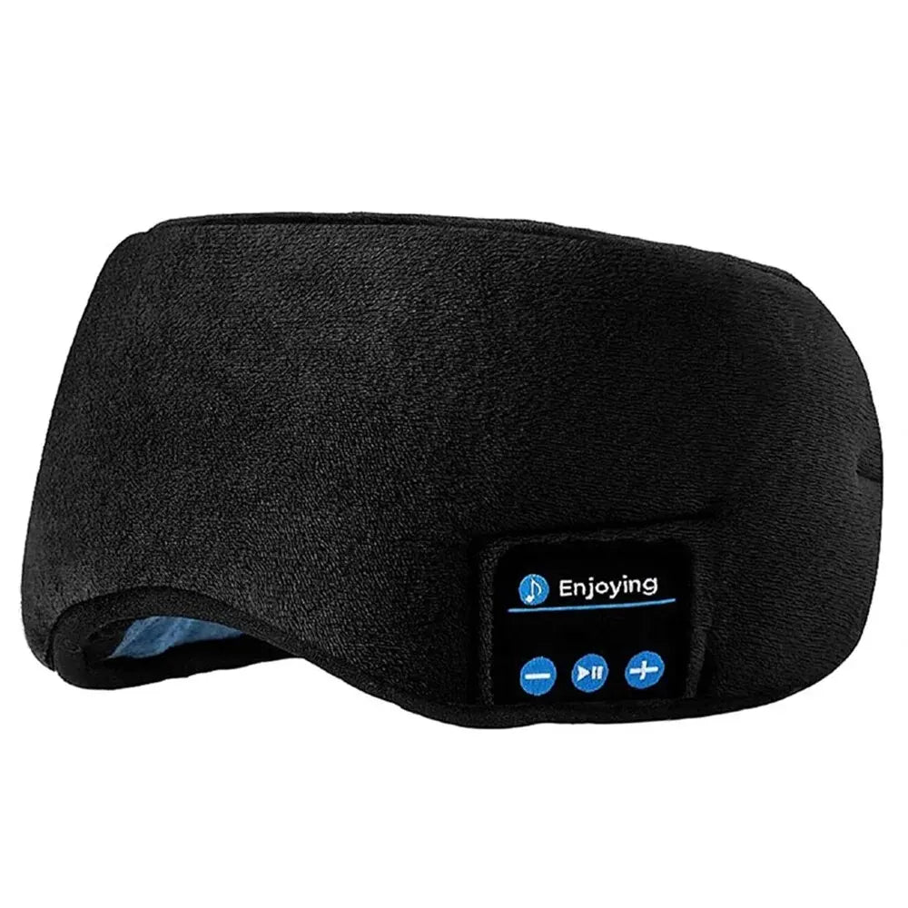 Fone Bluetooth Earphones Sports Sleeping Headband Elastic Wireless Headphones Music Eye Mask Wireless Bluetooth Headset Headband Oasis Select Black