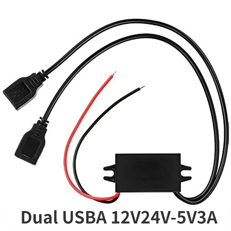 12V24V to 5V 3A DC Power Supply Module Buck Step Down Converter for Mini USB Adapter Micro USB Adapter Car Male Female Oasis Select Dual 12V24V-5V3A China Mainland