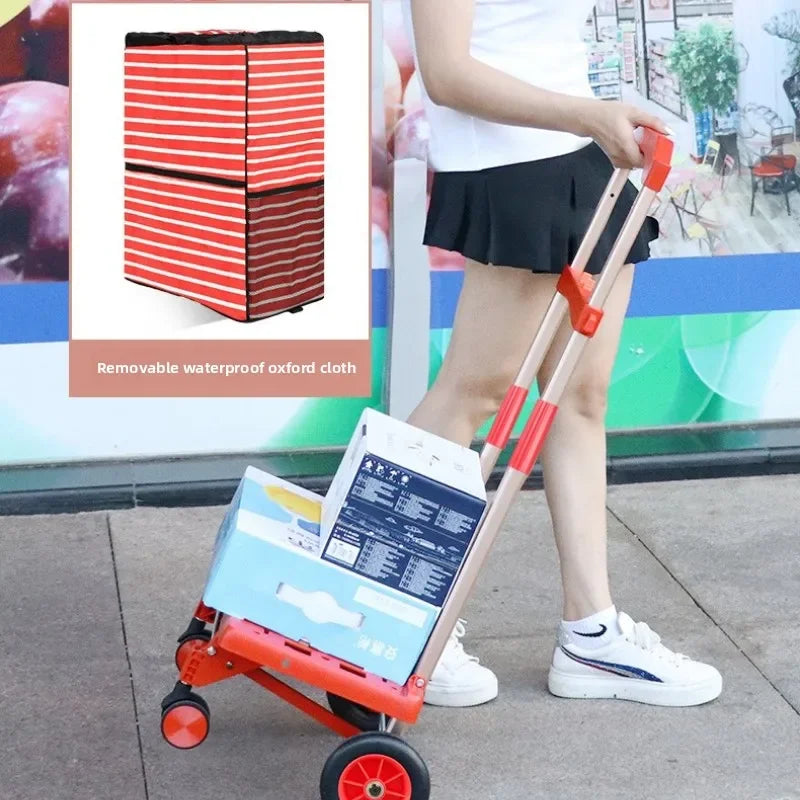 Multi-functional Large wheel hand-pulled cart Small pull cart Folding cart Shopping cart Oasis Select