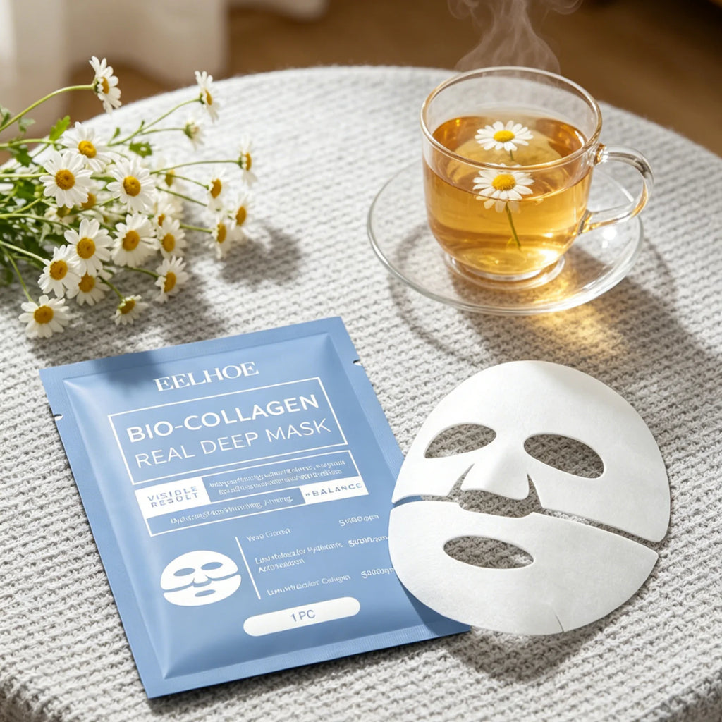 EELHOE Bio Collagen Face Mask – Firming, Hydrating & Brightening Collagen Face Mask Oasis Select