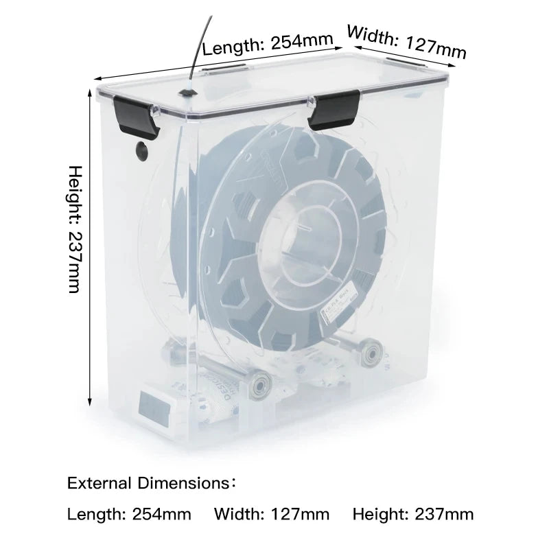 3D Printer Parts Filament Dryer Box Airtight Moisture-Proof Real-Time Monitoring Tool Storage Box Holder Oasis Select Dryer Box