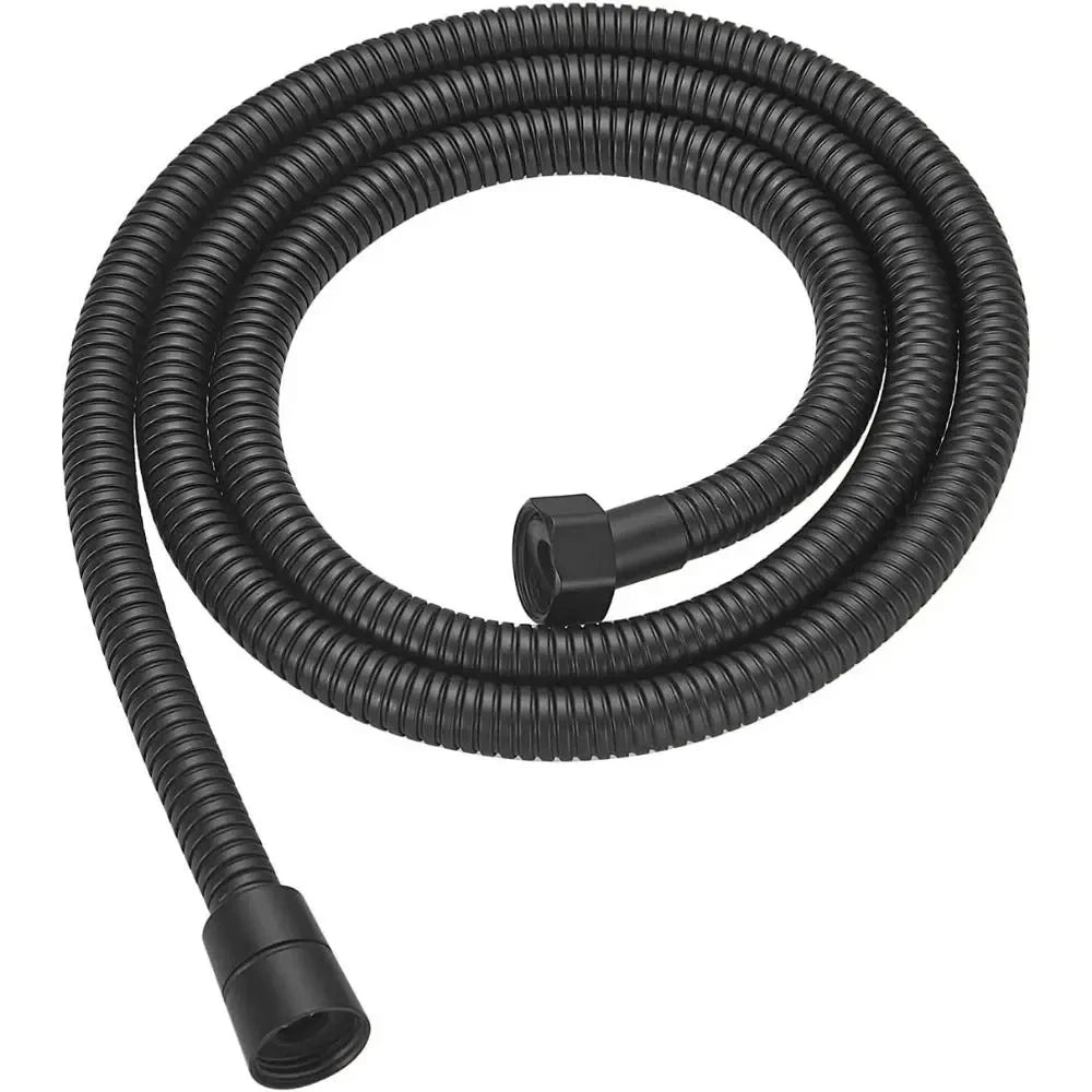 New 1.5/2/3M Black SUS304 Flexible Shower Hose Bathroom Shower Water Hose Extension Plumbing Pipe Pulling Tube Bath Accessories Oasis Select Black 3.0M