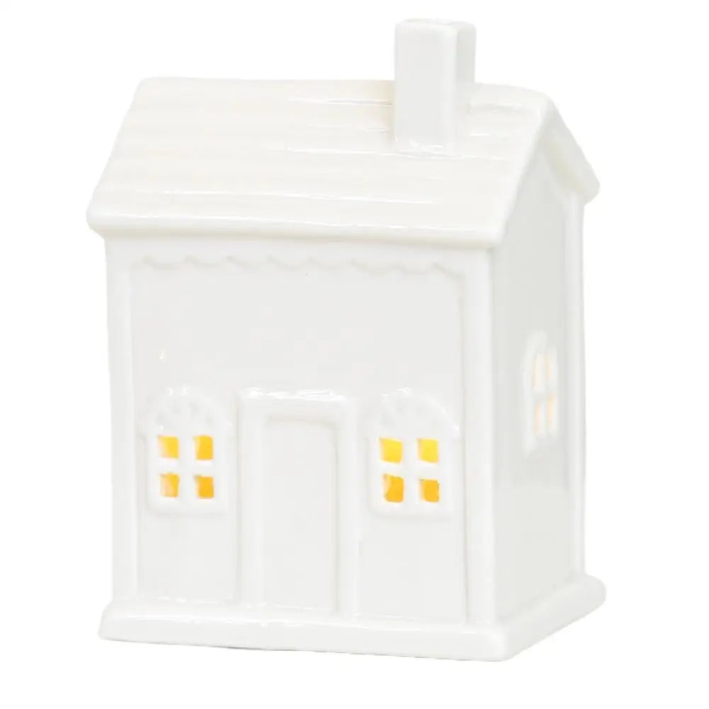 LED Ceramic Christmas Village House | Handmade Holiday Ornament