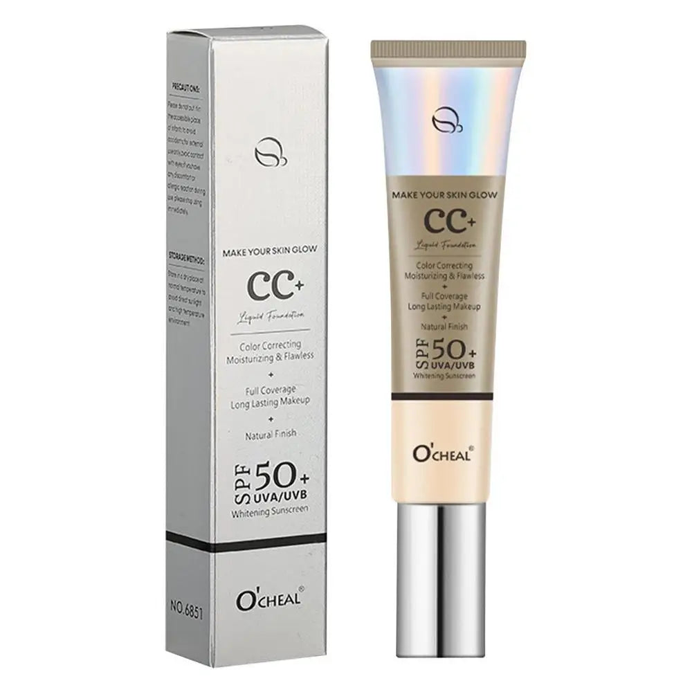 CC Cream Concealer Color Correcting Cream SPF 50 Sunscreen Full Coverage Foundation Lightweight Foundation Moisturizing Oasis Select 01 China Mainland