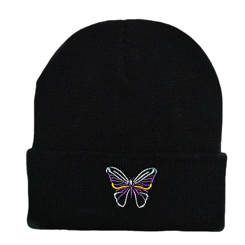 Hip-hop minimalist heart knit winter hat band rock knitted hat cold cap embroidered knit hat Oasis Select 8