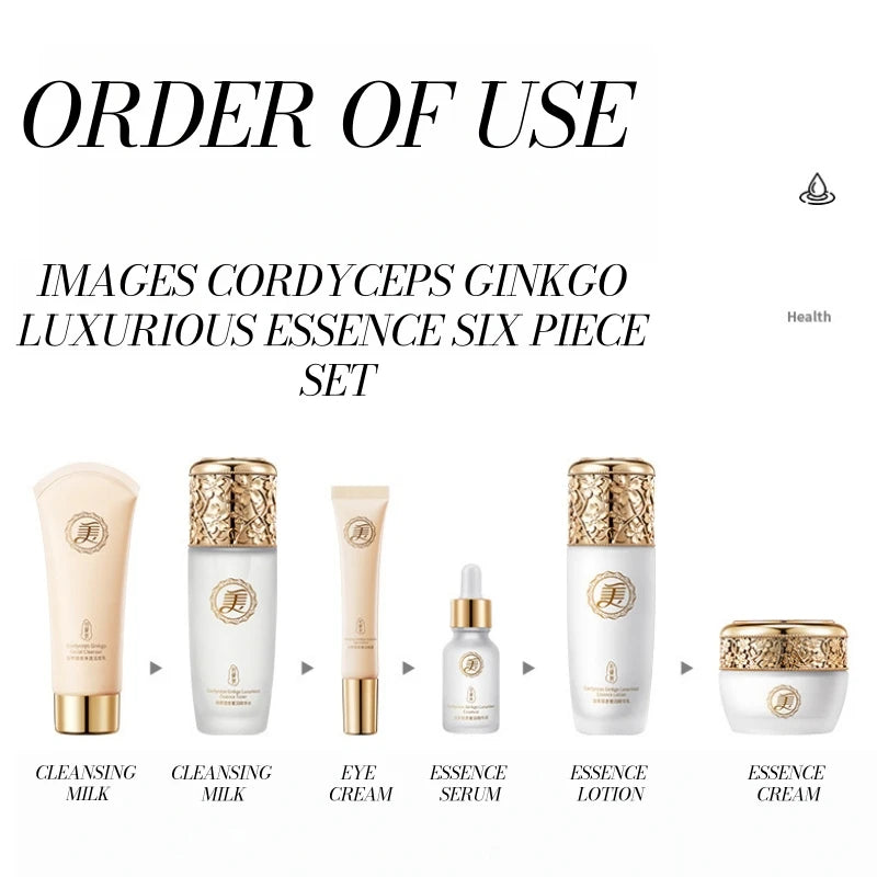 Cordyceps & Ginkgo Essence 6-Piece Skincare Set | Niacinamide