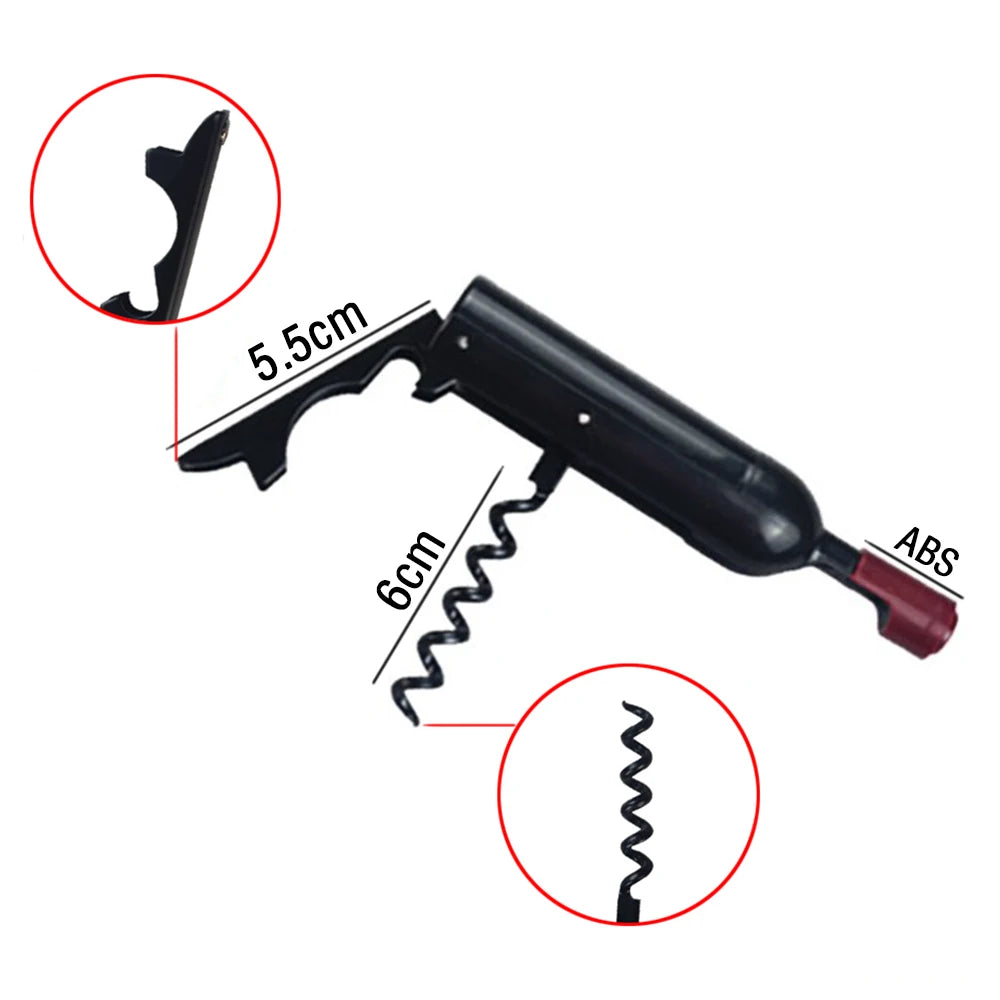 Corkscrews Bottle Foldable Champagne Refrigerator Wine Shaped Corkscrew Magnet Multifunctional Bottle Shaped Wine Opener Oasis Select