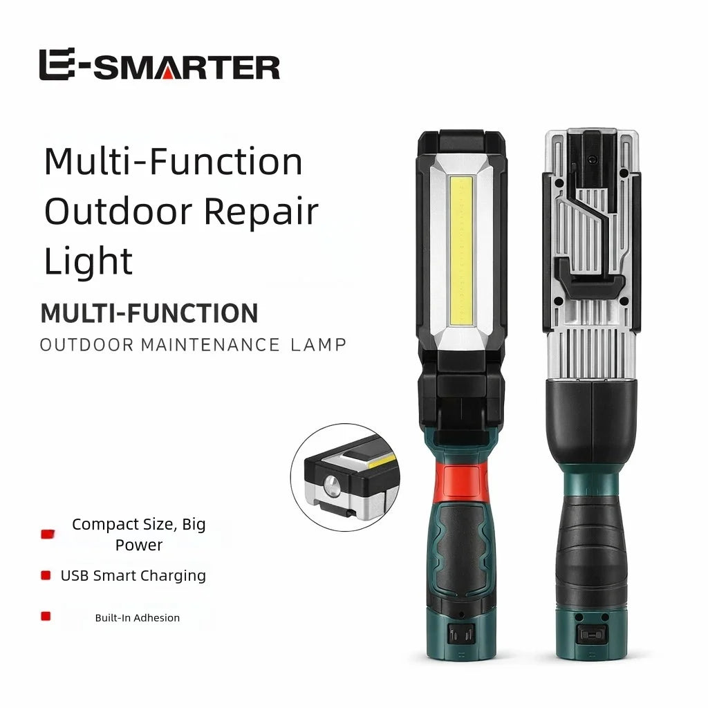 Portable COB LED Work Light Car Garage Mechanic Lamp USB Rechargeable Lnspection Lamp Torch Car Emergency Flashing Light Oasis Select