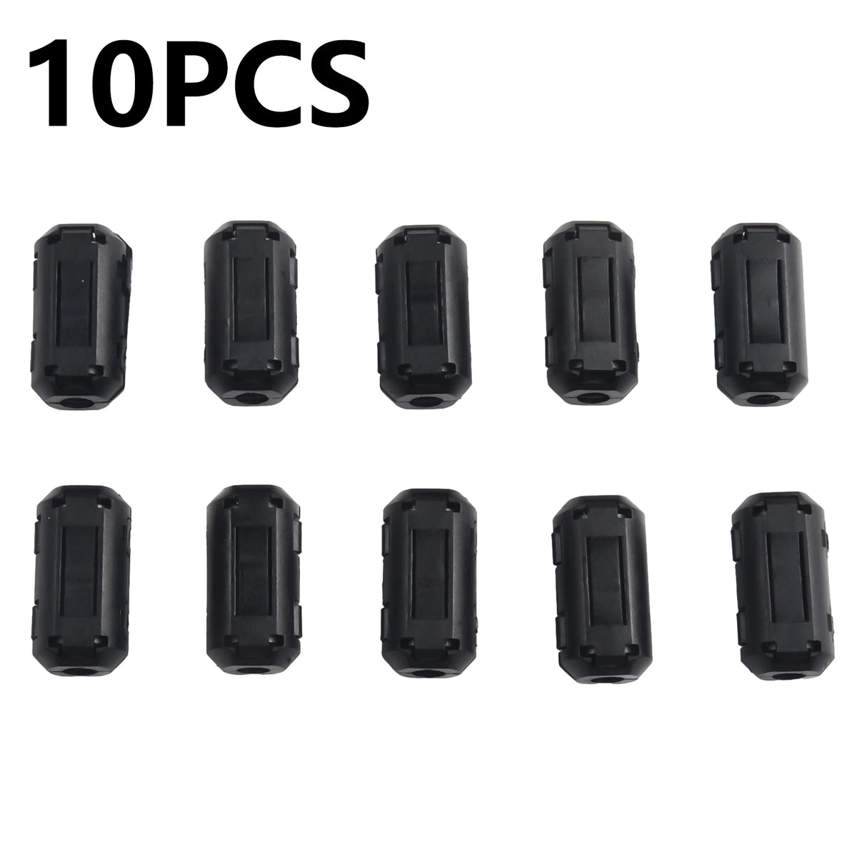 10Pcs TDK 5mm Ferrite Core Noise Suppressor Filter Ring Cable Clamp RFI EMI For 5mm Diameter Cables Clips Oasis Select black