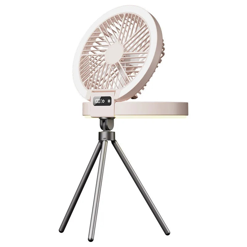 5-in-1 USB Rechargeable Mini Fan – Night Light & Aromatherapy