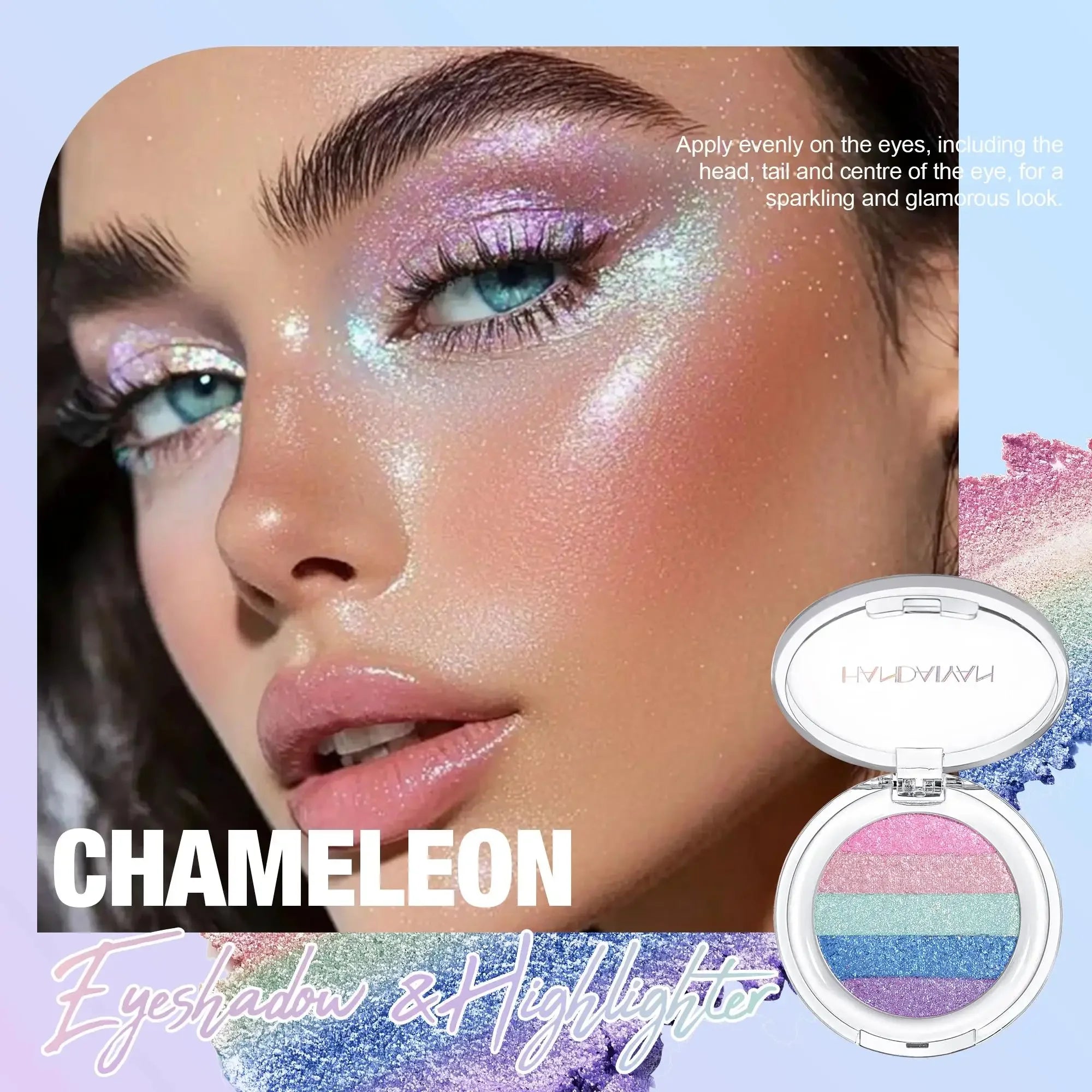 Handaiyan 5-Color Chameleon Eyeshadow & Highlight Palette
