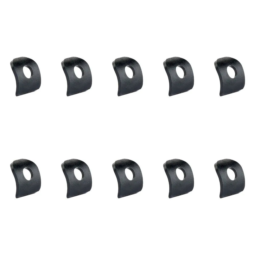 10pcs Bicycle Seatpost Clamp Shim Set Copper Alloy Material 5.3mm Center Hole Fits For M5 Handle Rods Ergonomic Curve Design Oasis Select Plastic