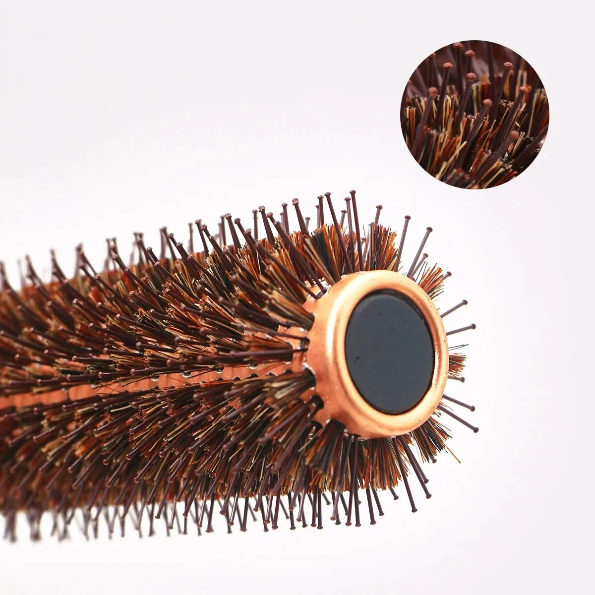 Wood Handle Boar Bristles Round Brush Hair Curly Comb Pro Hair Brush Anti Static Brush Teasing Brush Hairdresser Styling Tools Oasis Select