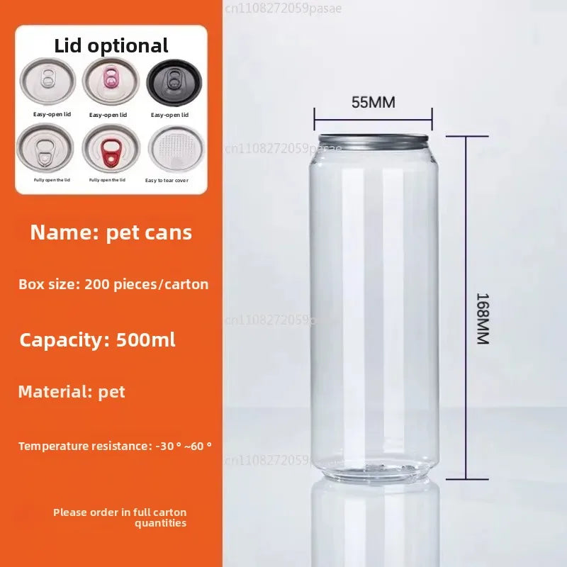 Sealed Stainless Steel Beverage Can with Lid – Milk Tea & Coffee